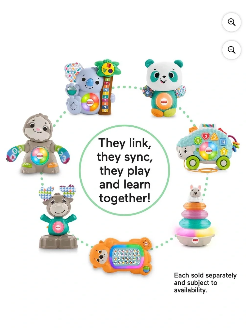 Fisher-Price Linkimals Plush Panda Interactive Musical Plush Stuffie Toy